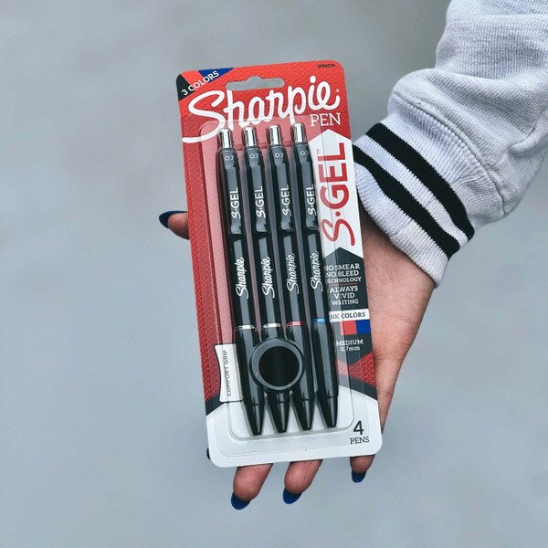Sharpie S-Gel Pen - Black .5mm 4Pk BP